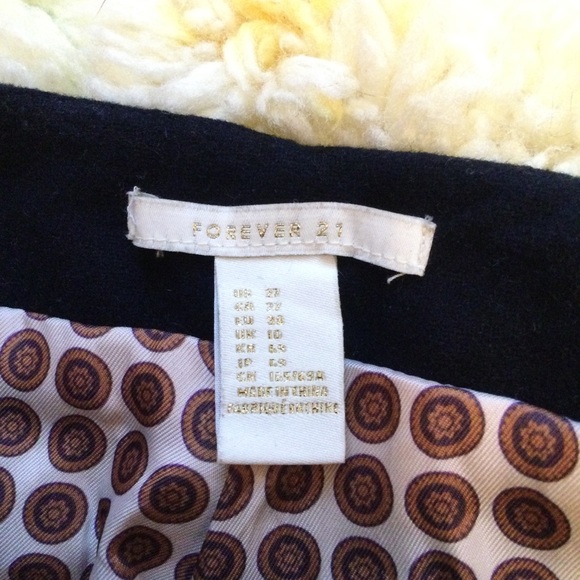 Forever 21 Dark Navy Blue Wool Shorts - Picture 2 of 2